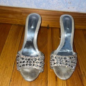 Silver heels